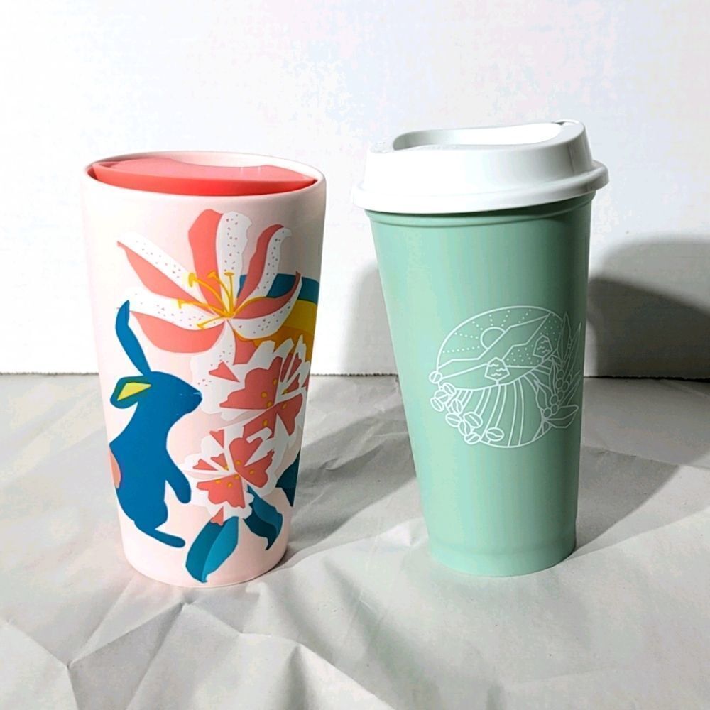 Starbucks 12oz 2021 Spring hot cups floral